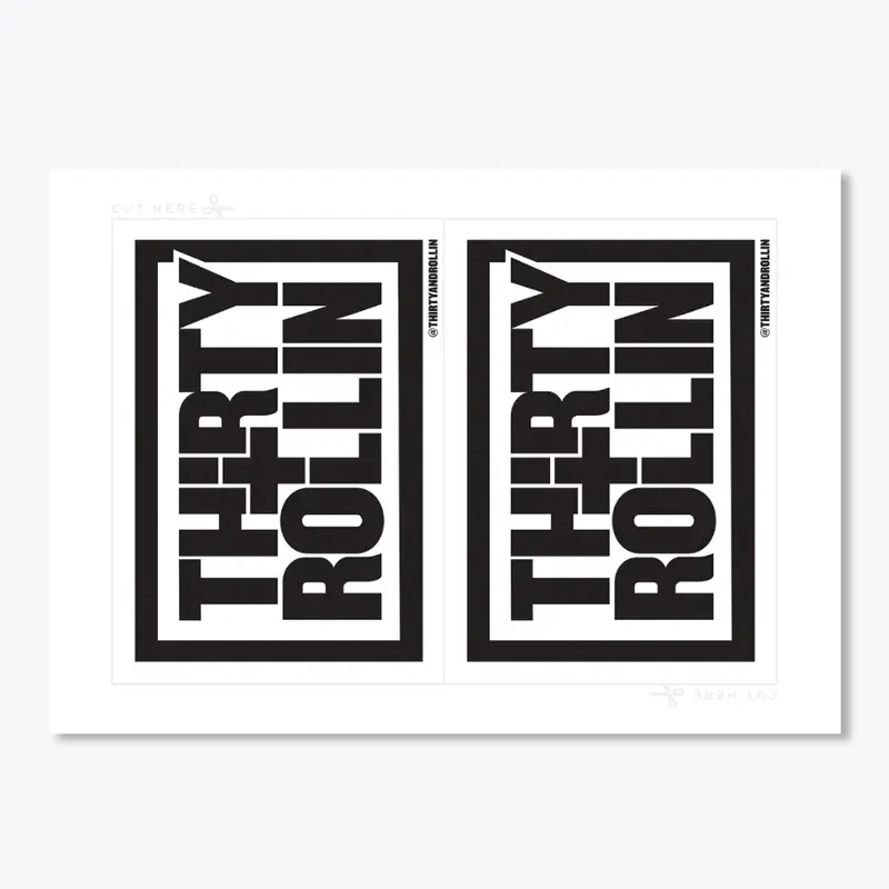 T+R Logo Sticker 2UP (You Cut)